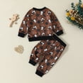 thumbnail image 4 of ASFGIMUJ Toddler Girls Long Sleeve Cartoon Prints T Shirt Pullover Tops Pants Outfits,Size 18 Months-24 Months, 4 of 6