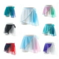 thumbnail image 3 of Ballet Skirt Women Girl Ballet Wrap Skirt Dancewear Chiffon Practice Gradient Gymnastics Skirt, 3 of 7
