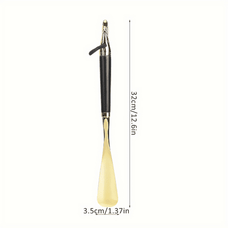 

SHENZHYIXINC Exquisite Long-handled Shoe Horn for Seniors and Pregnant Women - Elegant Horse Head Design for Easy Use and Stylish Appeal