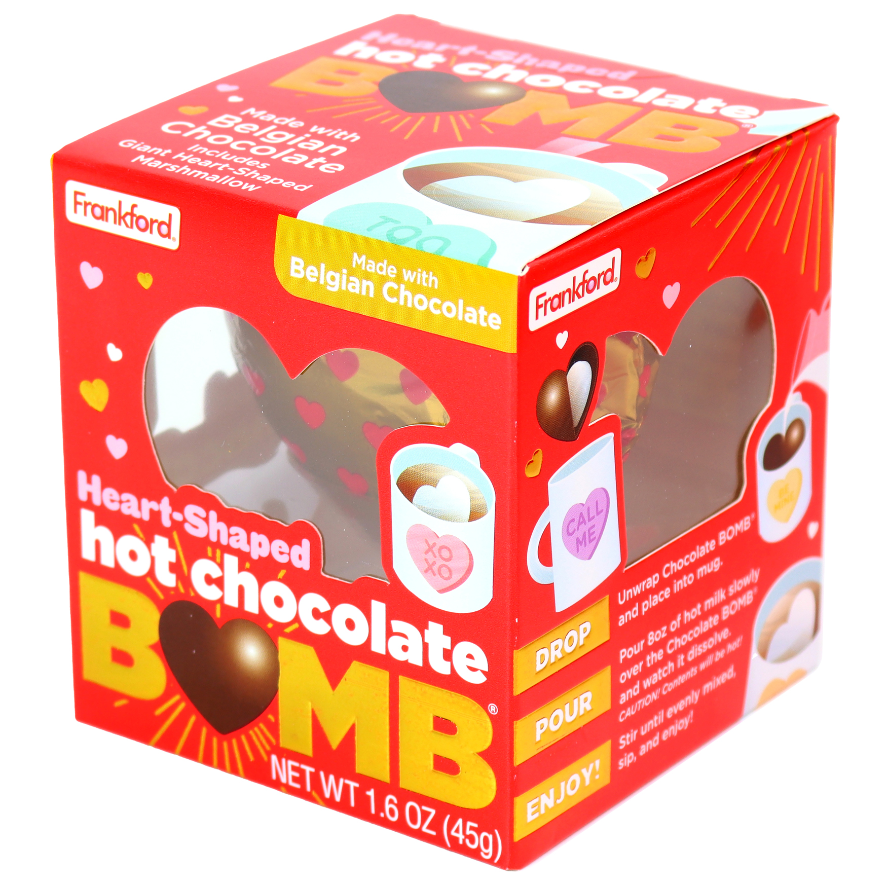 Frankford Valentine's Day Heart Milk Chocolate Bomb 1.6oz, 1 Count - image 3 of 7