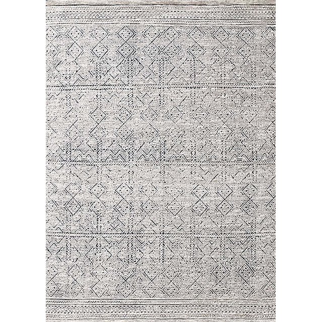 Ahgly Company Machine Washable Indoor Rectangle Industrial Modern Granite Gray Area Rugs, 5' x 8'