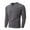 Dark Gray, variant on Mens Shirts Under $10 Men's Shapewear Compression Flex Long Sleeve V Neck T-Shirt for Fitness Business and Leisure - Stylish