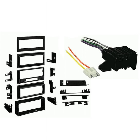 Fits Cadillac Fleetwood 1985-1987 Single DIN Harness Radio Install Dash Kit