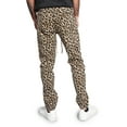thumbnail image 3 of G-Style USA Men's Leopard Print Skinny Jogger Pants - Brown - Small, 3 of 6
