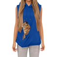thumbnail image 6 of Pet Pouch Hoodie for Women Kangaroo Pocket Oversized Pet Carrier Hoodie Sweatshirt Soft Sleeveless Hoodie with Dog Pouch Cat Carrier Hoodie Animal Holder, 6 of 7
