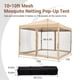thumbnail image 5 of Yeshouse Carpa plegable de 3 x 3 m, toldo impermeable para exteriores con malla, refugio portátil para acampar, patio, picnic, fiestas, terraza y eventos en el jardín, 5 of 6