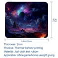 thumbnail image 5 of Galactic Space Square Desk Mat, 8.3x9.8 Inch, Non-Slip Rubber Bottom, Printed, Suitable for Office and Gaming - Gaming Mousepad and Mouse Pad, 5 of 6