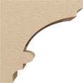 thumbnail image 3 of 6"W x 12"D x 12"H Classic Diane Rough Cedar Woodgrain TimberThane Corbel, Primed Tan, 3 of 6
