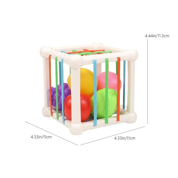 Jouet Montessori en bois Auptiz pour enfants 1 à 4 ans - Cube de tri Jouet Montessori en bois Auptiz pour enfants 1 à 4 ans - Cube de tri