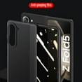 thumbnail image 6 of SaniMore for Samsung Galaxy Z Fold 5 (7.6" 2023) Case with Tempered Glass Screen Protector [Anti Peeping], PU Leather Wear-resistant Lens Protection Shockproof Anti-fall Shell, Black, 6 of 11