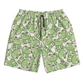thumbnail image 3 of Uemuo Cute Frog Pattern Men's Swim Trunks Hawaiian Beach Bathing Suit Swimsuits Beach Quick-Dry Shorts with Pockets-Medium, 3 of 9