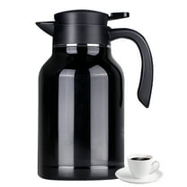 WhiteRhino 68oz Thermal Coffee Carafe,Black Coffee Carafes for Keeping Hot,Thermos Beverage,Stainless Steel