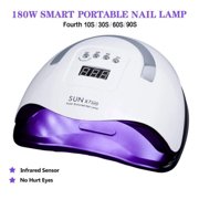 180W SUN Nail Lamp Dryer UV Light Gel Curing Machine Timer LED Professional Tool