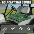 thumbnail image 3 of Renewold Golf Cart Seat Cover with 4 Pockets, Terry Knit Fabric Golf Cart Towel Accessories Fits for 2 Person Seats Club Car for Summer or Winter, Golfer Dark Green, 3 of 7