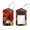 multicolored 5, variant on 2 PCS Luggage Tag for Suitcase Bag Tags for Backpacks Baggage Handbag School Instrument Tag Label, Art Chili Peppers Pattern