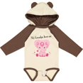 thumbnail image 3 of Inktastic Aditi My Grandpa Loves Me Pink Elephant Beautiful Girls Long Sleeve Baby Bodysuit, 3 of 5