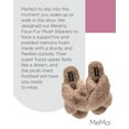 thumbnail image 7 of Women's MeMoi MZP05445 Beverly Faux Fur Open Toe Plush Slipper (Taupe L), 7 of 7