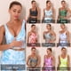 thumbnail image 5 of Sujetador deportivo para mujer Tie Dye Print Extraíble Acolchado Elástico Longline, 5 of 7
