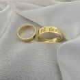 thumbnail image 4 of Aspire Jewels-Unisex Brass Engraved Band Ring – “Til Death” Gothic Black Lettering – Gold Plated – Custom Inside Engraving – US Sizes 5–10, 4 of 6