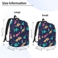 thumbnail image 4 of Daiia Cartoon Dinosaur Vintage Canvas Backpack for Men and Women ,Hiking Backpack,Travel Laptop Bag for School,Large Capacity Backpack, 4 of 8