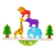 thumbnail image 3 of Juguetes apilables de madera con animales del zoológico, juguete de equilibrio educativo, habilidades motoras finas, madera, 3 of 9