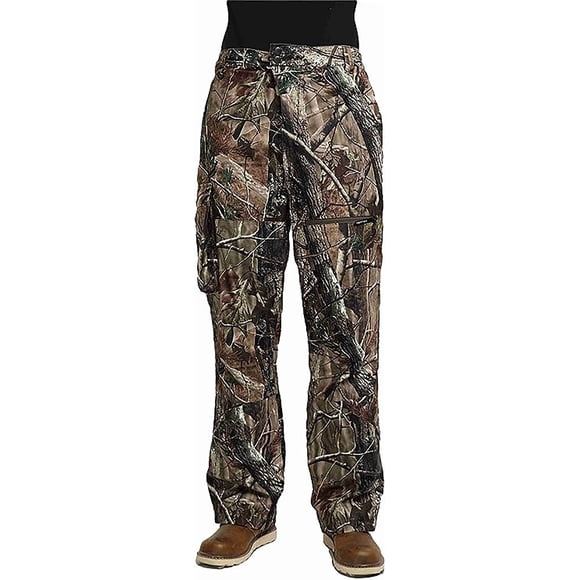 Krumba Pantalon de Chasse Camouflage pour Homme Hiver Isolé Plus Chaud Tactique Coupe-Vent Coquille Souple Randonnée 2TG
