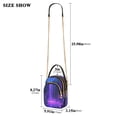 thumbnail image 3 of Women's Crossbody Handbags Shoulder Handbag Multi Pocket Crossbody Bag Purple Neon Waterfall, 3 of 7
