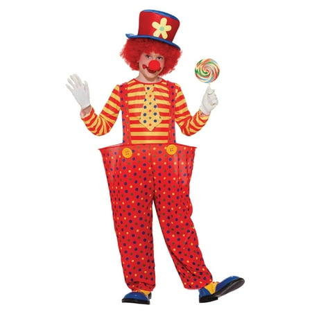Morris Costumes Kids Unisex Hoopy The Clown Polka Dots Costume 8-10, Style FM64666