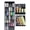 Black, variant on NiHome Multi-Functional 35 Pockets Door Hanging Organizer fit for Stanley Tumbler in Kitchen, Pantry, Bathroom, Large Capacity Elastic Mesh Secure Storage Water Bottle Cup Holder, Foldable (Pink