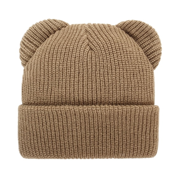 LIZENG Baby Beanie Knitted Baby Winter Hat Toddler Boys Girls Beanie with Cotton Boys Knit Hat Olive