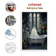 thumbnail image 2 of Cute Ghost Takes A Bath Tub Halloween Home Decor Poster Wall Art Hanging Picture Print Bedroom Decorative Painting Posters Room Aesthetic 12x18inch(30x45cm), 2 of 6