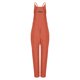 thumbnail image 3 of Gibobby pantalones siameses de pierna ancha Mono informal sin mangas para mujer, mono con cuello de y tirantes finos, pantalones largos elásticos, mono con dos bolsillos(Rosa， M), 3 of 4