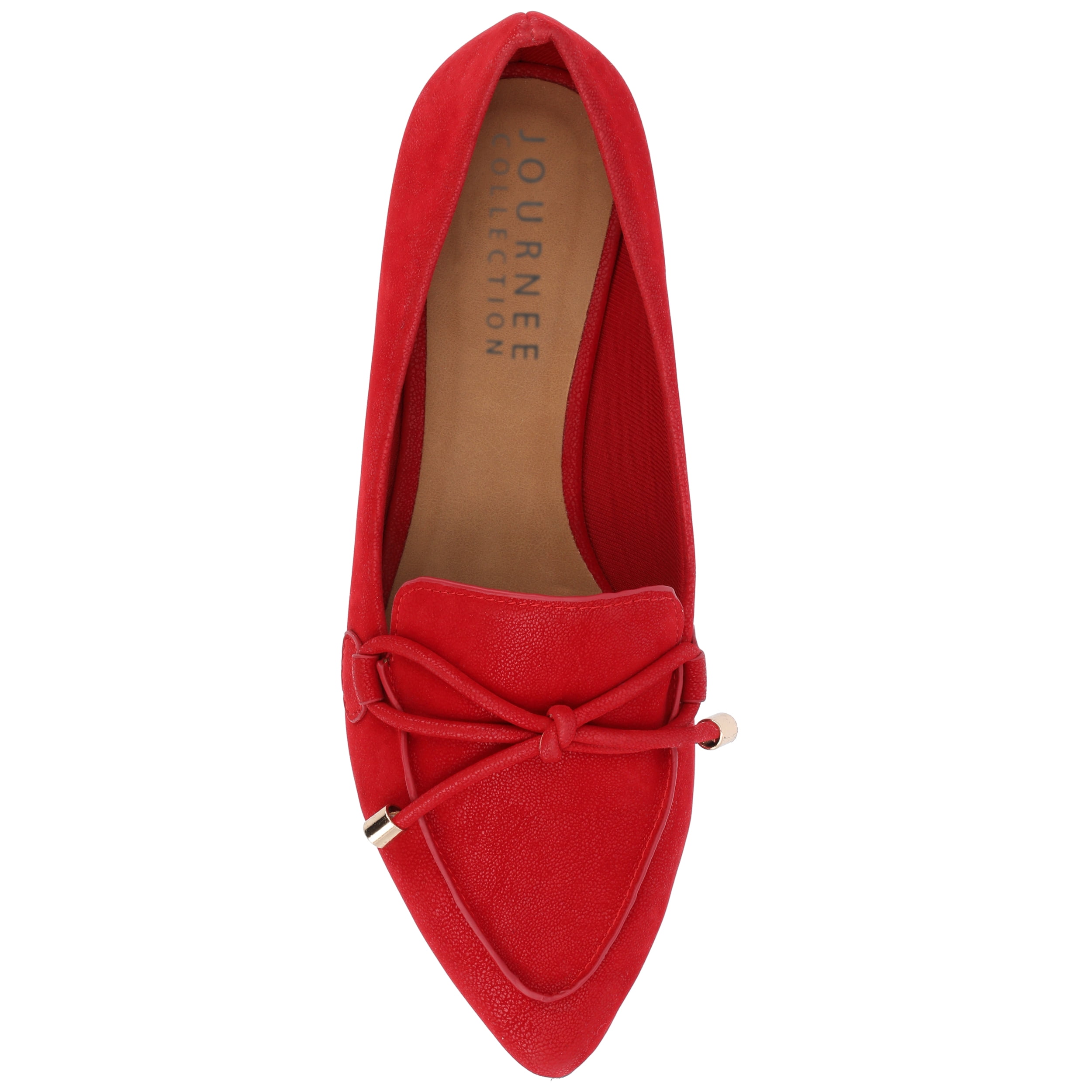 Journee Womens Muriel Narrow Width Slip On Pointed Toe Loafer Flats