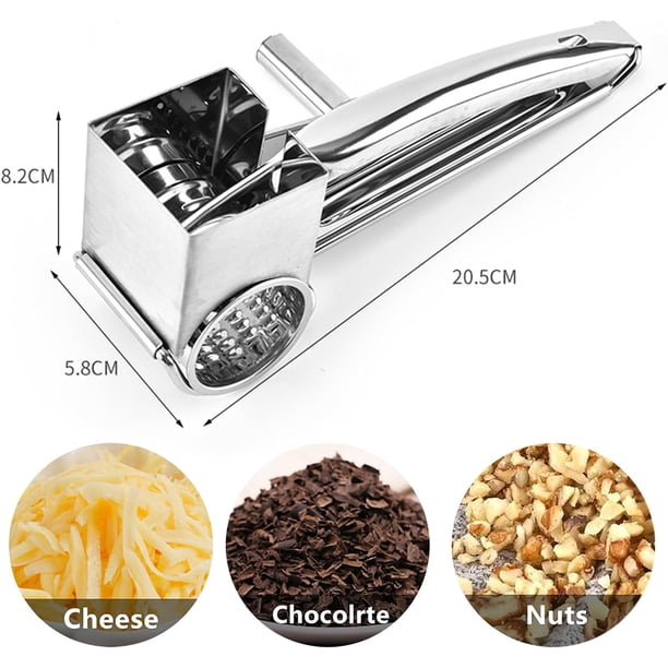 Râpe à Fromage Inox Avec Poignée Ergonomique – Parfait Parmesan, Chocolat, Noix De Muscade – Crochet Suspension – 235 Mm