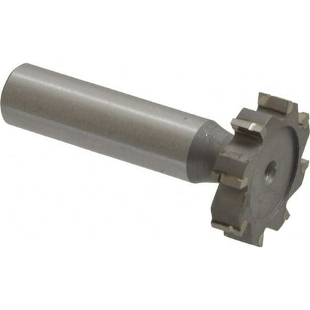 

Made in USA ANSI 809 (Old Std # 18) 1-1/8 Cut Diam 1/4 Cut Width 1/2 Shank Straight-Tooth Woodruff Keyseat Cutter