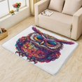 thumbnail image 1 of Owl Colorful Area Rug 3x4, Cartoon Owl Rugs for Bedroom, Non Slip Stain Resistant Machine Washable Low Pile Super Soft, Kids Owl Cute Carpet for Home Decor 17&-153, 1 of 7