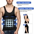 thumbnail image 3 of Camisa de compresión con capa base moldeadora de cuerpo para hombre Odoland, 3 of 8