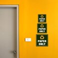 thumbnail image 5 of Square Plus Paper Only Wall or Door Sign | Eco-Friendly Recycling -Small, 5 of 9