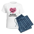 thumbnail image 5 of CafePress - Nurse Practitioner Heart Women's Light Pajamas - Women's Short Sleeve Print T-Shirt and Pants Light Cotton Pajama Set, 5 of 7