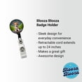 thumbnail image 2 of Portuguese Podengo Pequeno Dog Puppy Photo Retractable Reel ID Badge Key Card Name Tag Holder with Clip, 2 of 7