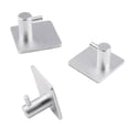 thumbnail image 2 of Ganchos para colgar toallas de cocina sin perforaciones, soporte para baño montado en la pared (plata), 2 of 5