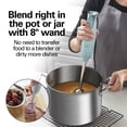 thumbnail image 3 of Hamilton Beach Immersion Blender, 260 W 2-Speed Hand Blender for Kitchen with Stainless Steel Blending Wand and Whisk, Ice Blue, 3 of 8