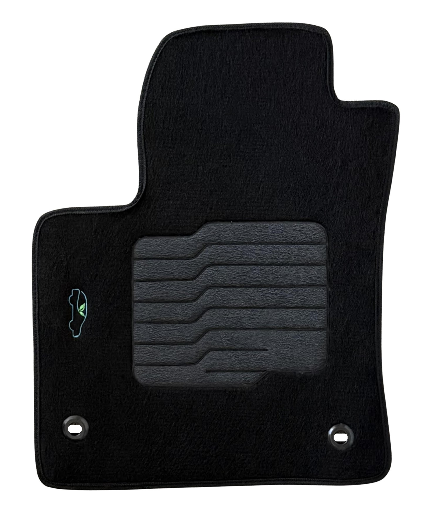 ecoMats Carpet Floor Mats Fit for 2016 to 2022 Toyota Prius / 2017 to 2022 Prius Prime, with Anti Slip Driver Heel Pad and Safety Locks, Black