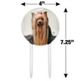 thumbnail image 2 of Acrylic Yorkie Yorkshire Terrier Dog Red Bow Cake Topper Party Decoration for Wedding Anniversary Birthday Graduation, 2 of 7