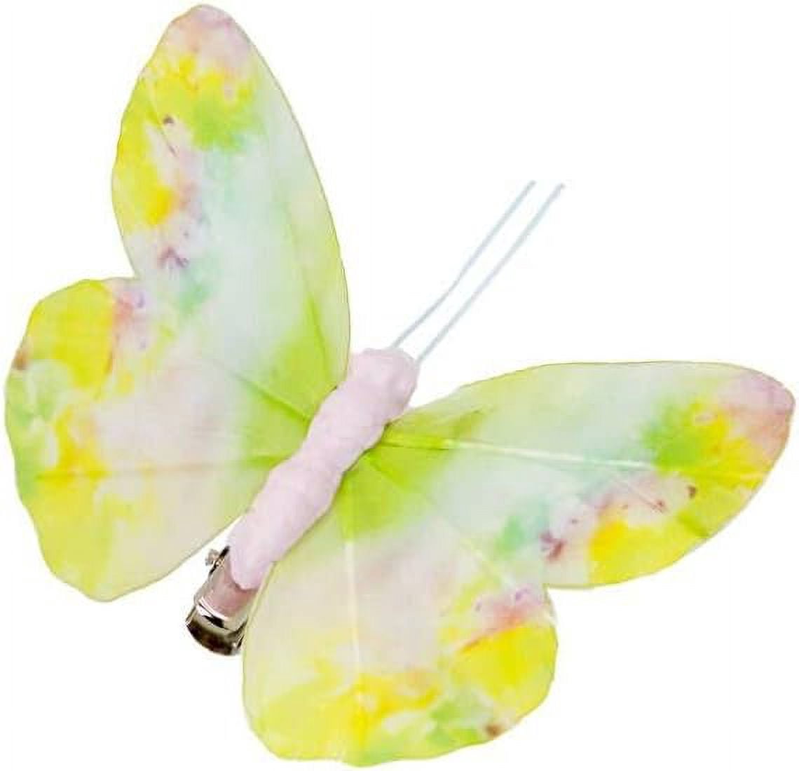 Berfutall-Artificial Feather 3D Butterfly Party Decorations Set of 12 Color Ornaments for Christmas Tree(C)…