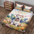thumbnail image 3 of Welcome Spring Fairy West Highland White Terrier in Flower Meadow Quilt Bedding Set Westie Westy Dog Lover 1 Blanket Bed Cover 2 Pillowcases - 13002, 3 of 5