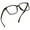 Black, variant on LifeArt Blue Light Blocking Computer Reading Glasses with Transparent Lens for Women/Men