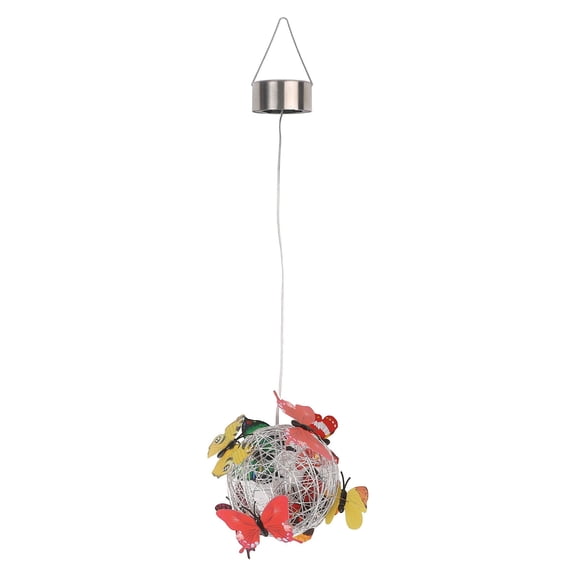 RANME Solar-Powered Butterfly Pendant Light: Charming Garden Decor With Whimsical