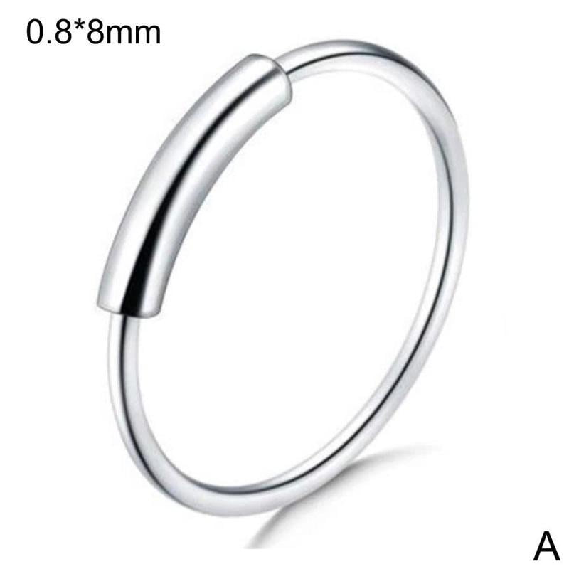 40XSmall Thin Surgical Steel Nose Ring Nose Piercing Lip Hoop Jewelry Ring Stud 