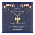 thumbnail image 1 of AUNOOL Psychology Gifts Psi Symbol Necklace Dainty Psi Necklace Caduceus Angel Wings Pendant Necklace Best Gifts for Psychologist, 1 of 5